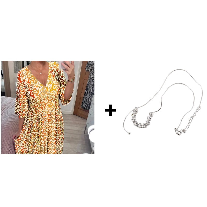 Elegant Vintage Floral Dress