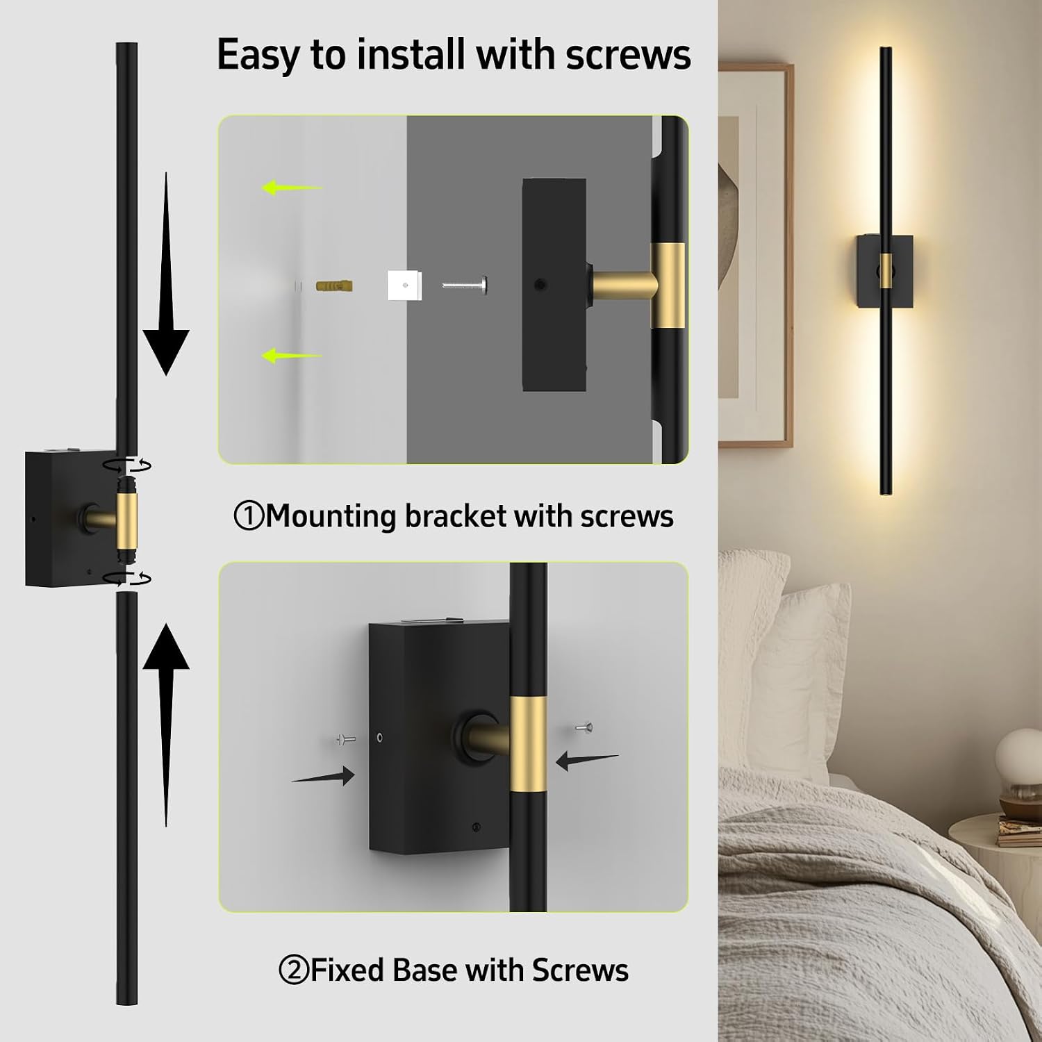 Rechargeable Sconces Set of 2