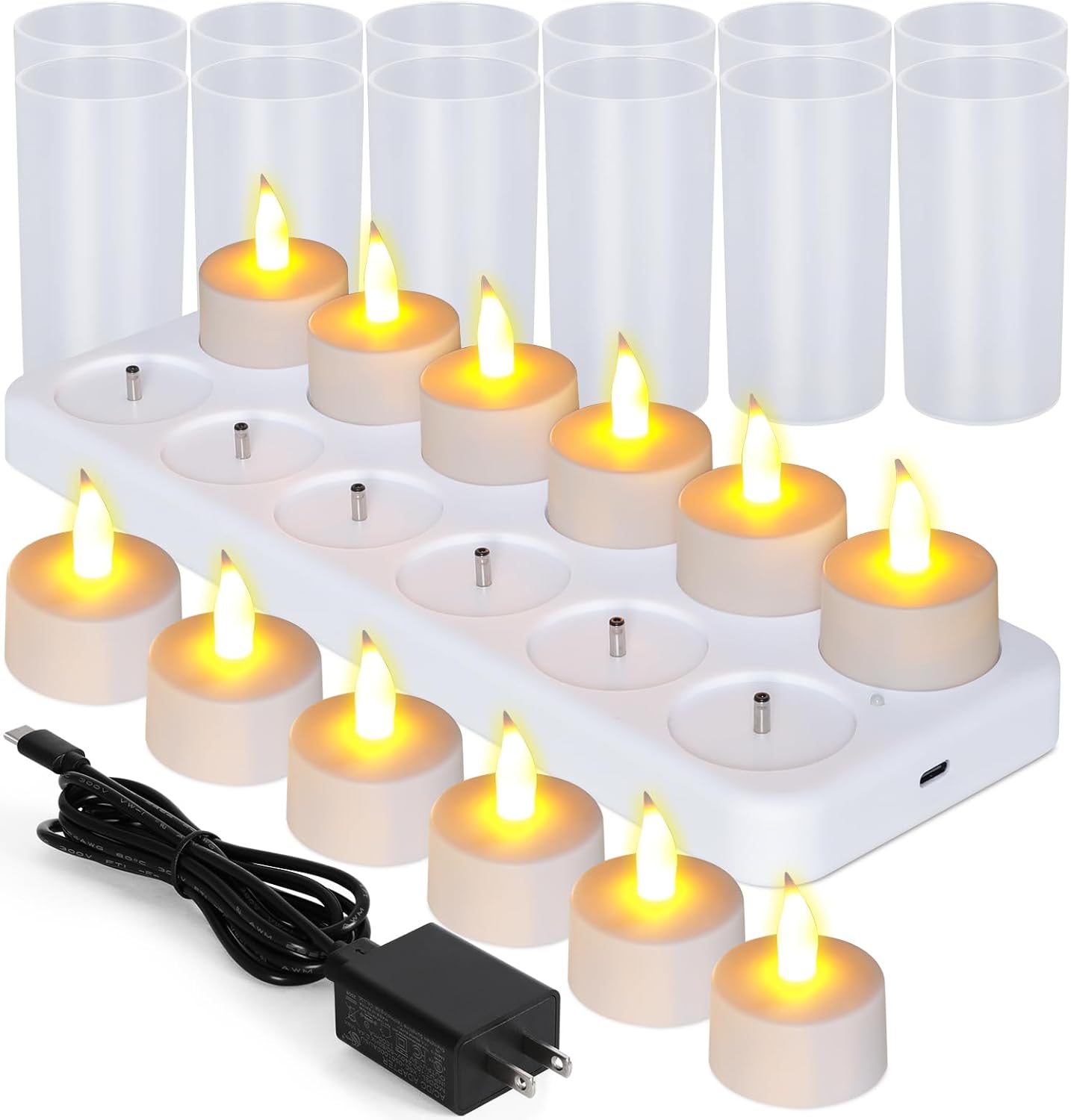 HomeGlow Rechargeable Tealight Candles