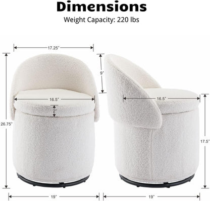 CozyStor Vanity Ottoman