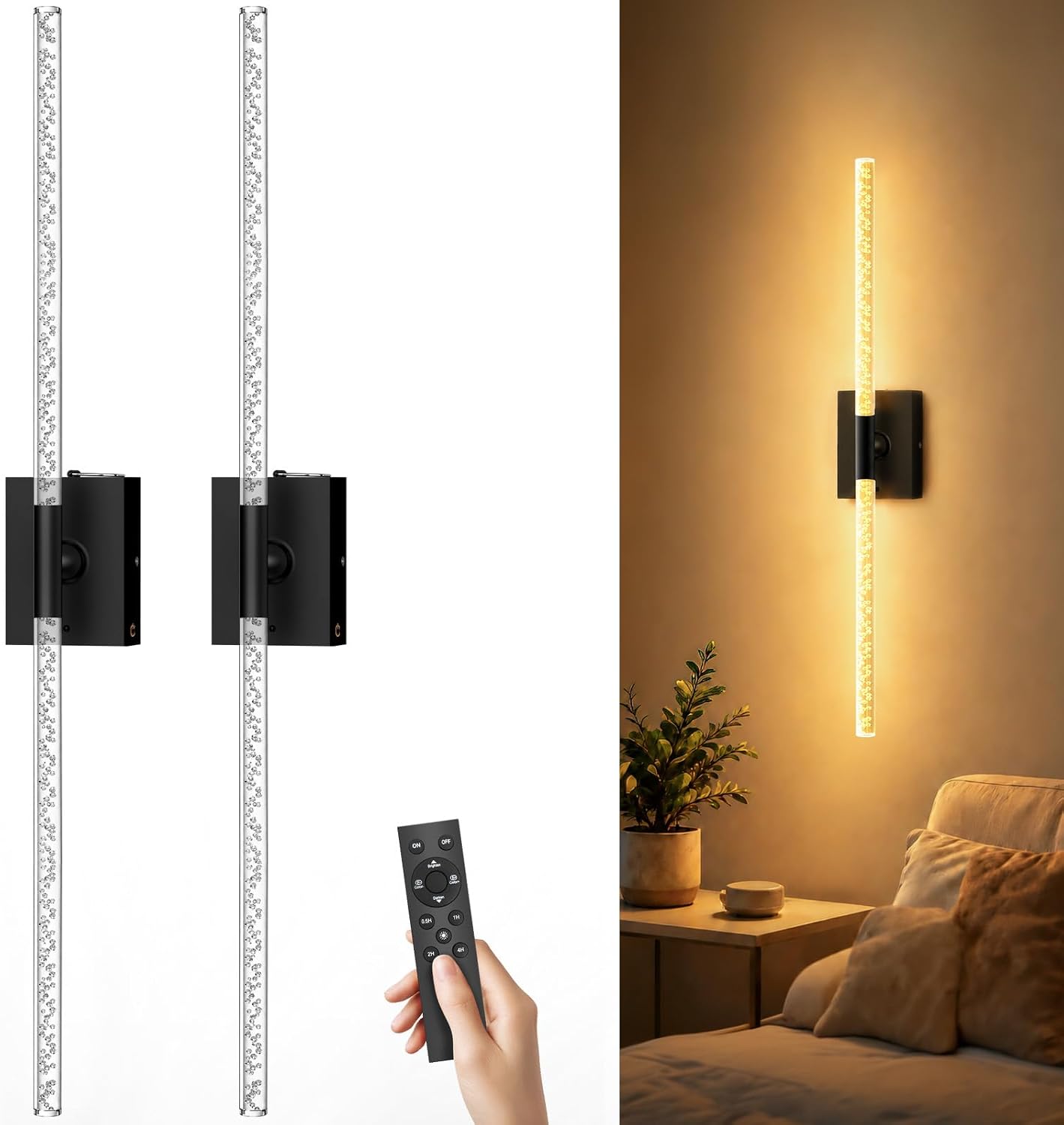 Rechargeable Sconces Set of 2