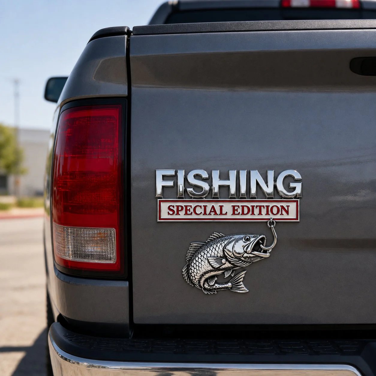 3D Metal Vehicle Fishing Badge