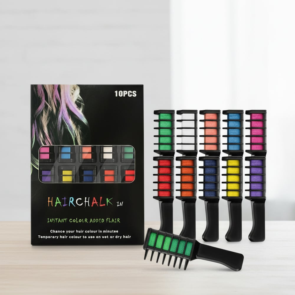 ColorWhirl Hair Chalk Combs