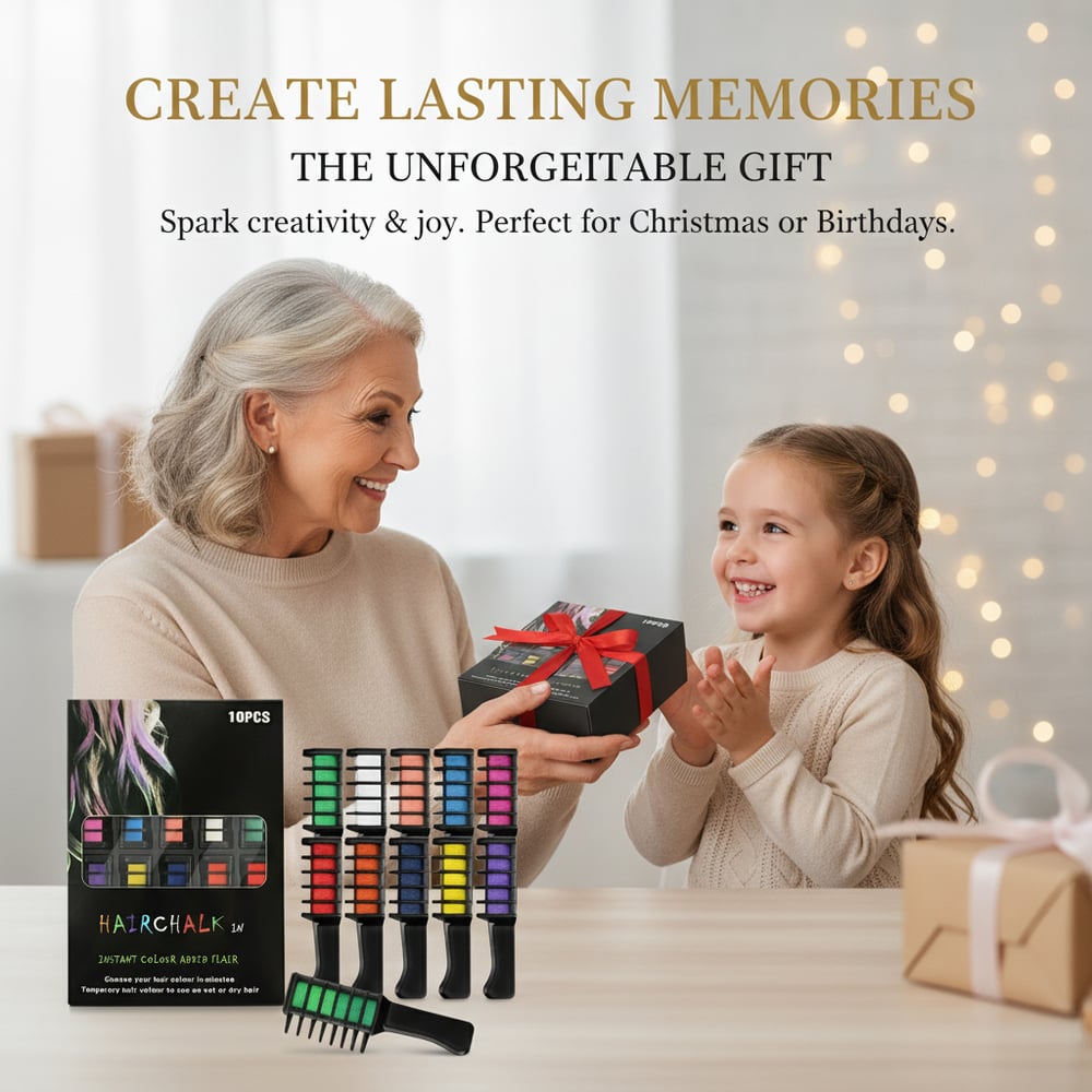 ColorWhirl Hair Chalk Combs