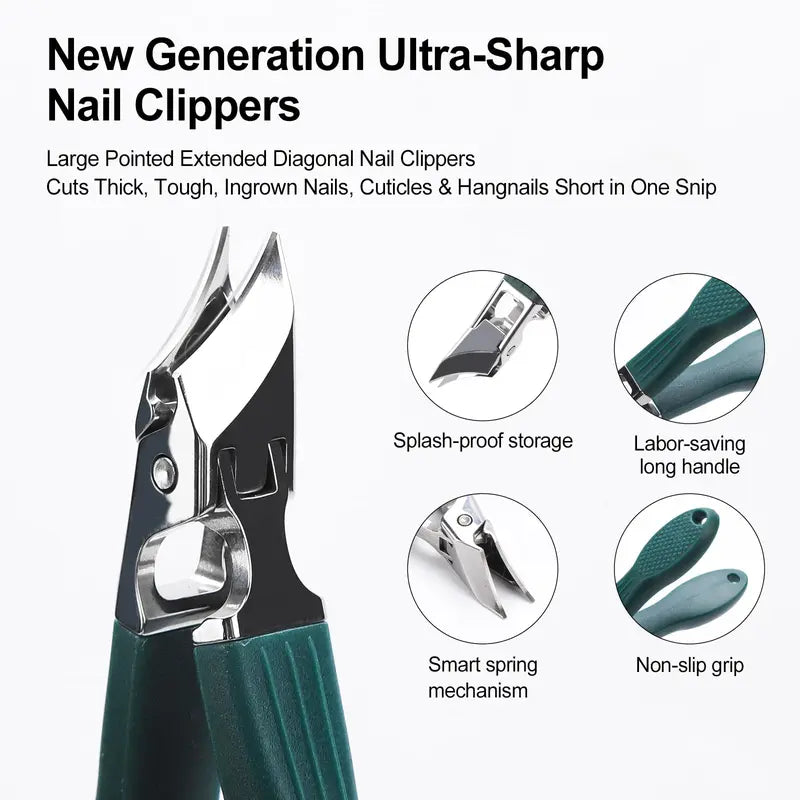 Beveled 3-Piece Nail Clippers