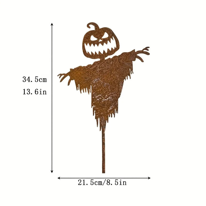 Pumpkin Scarecrow Silhouette