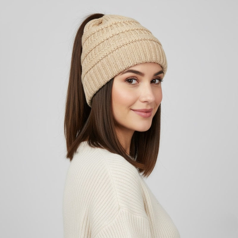 TopSlip Ponytail Beanie