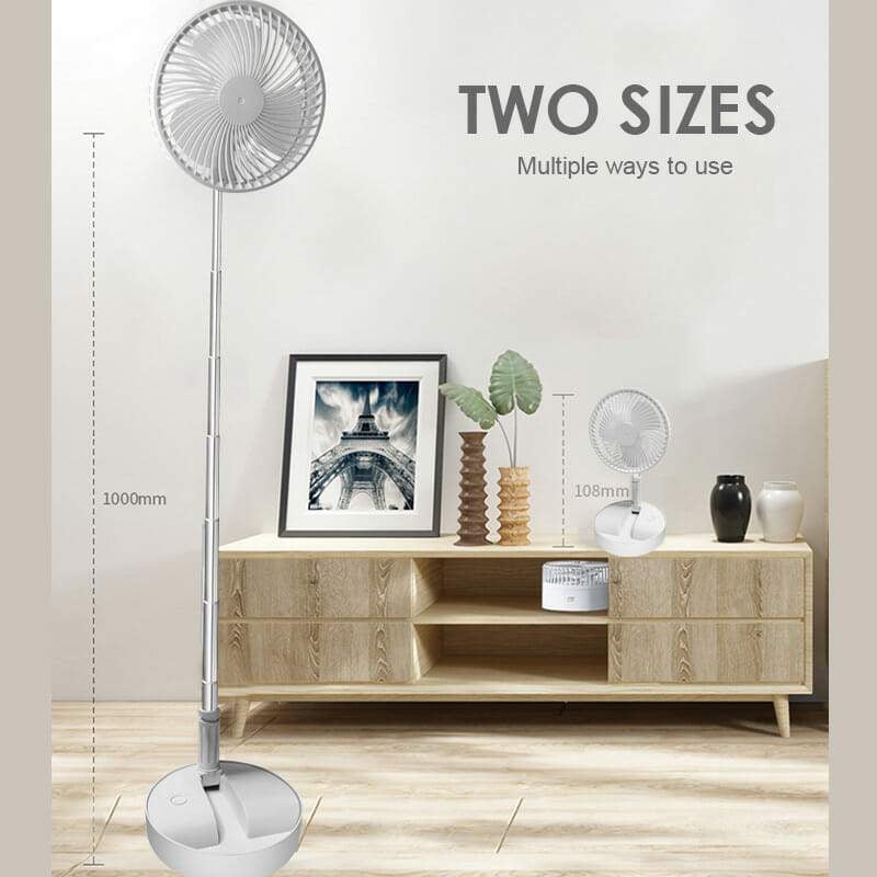 Telescopic Folding Fan USB Rechargeable