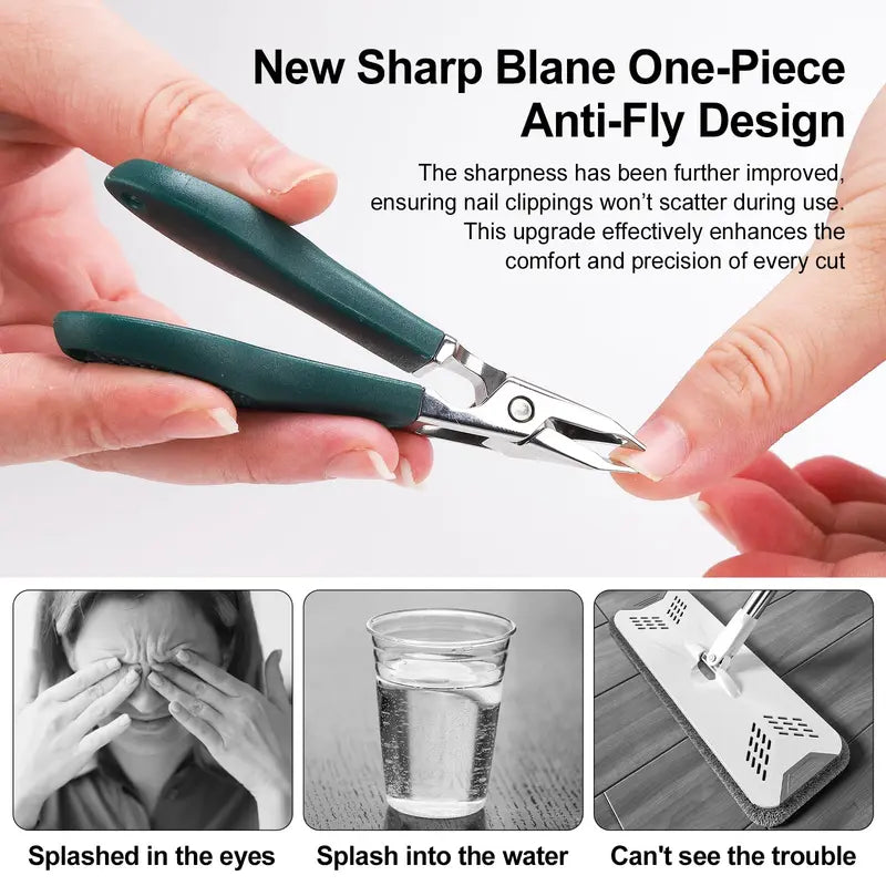 Beveled 3-Piece Nail Clippers