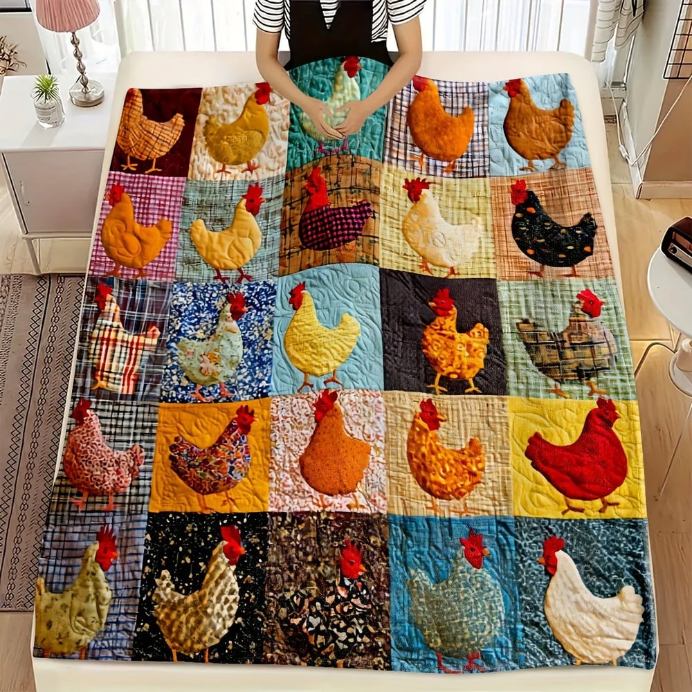 CozyCluck Patchwork Blanket
