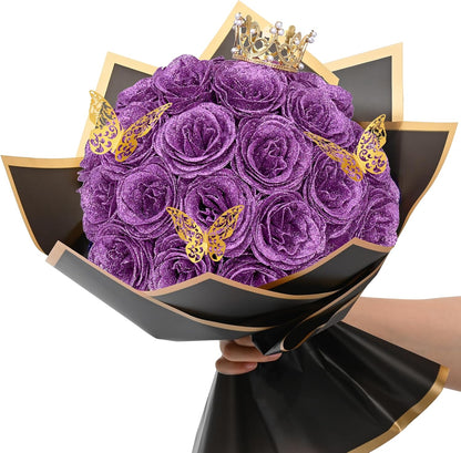 Starlight Rose Glitter Bouquet