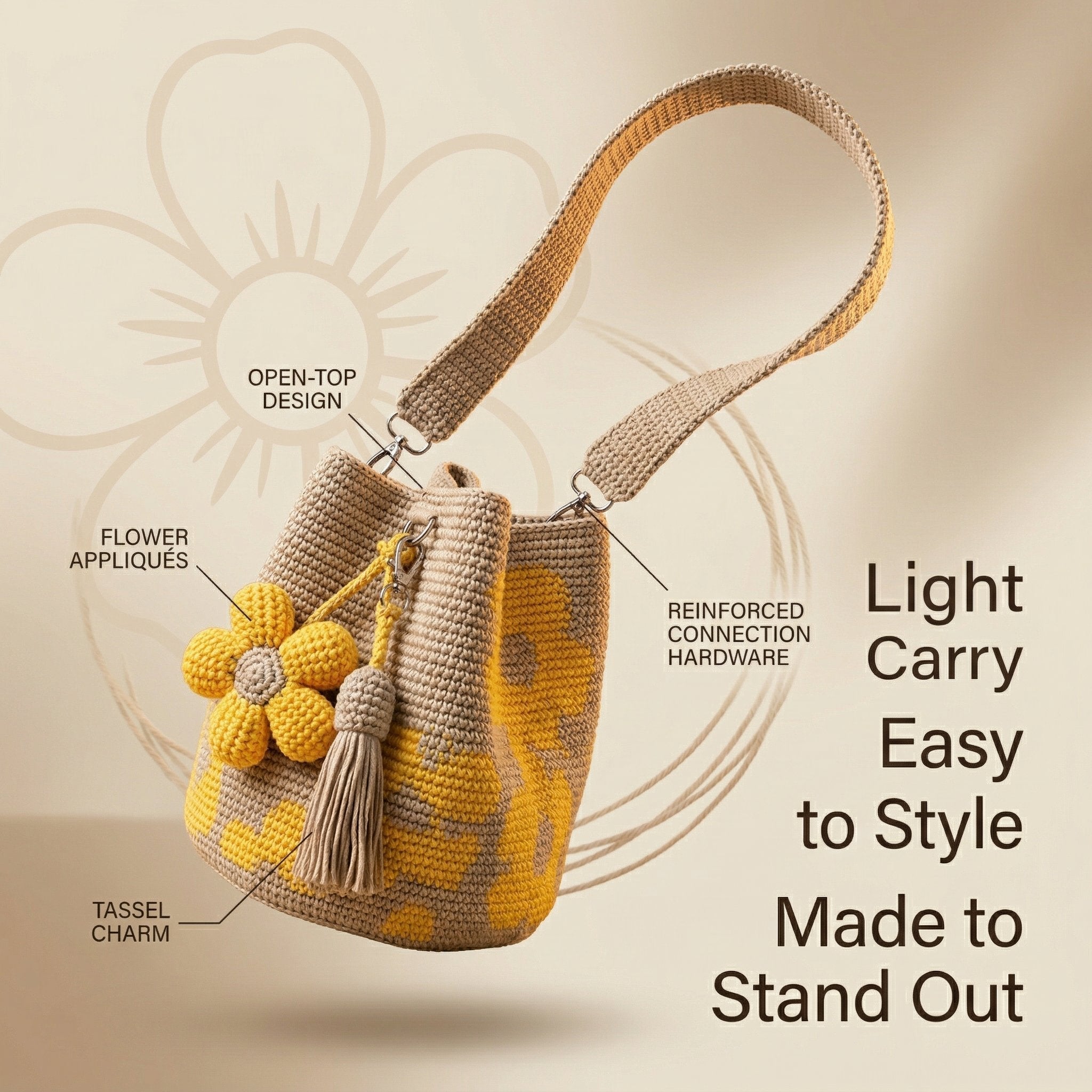 Blossom™ Crochet Tote Bag