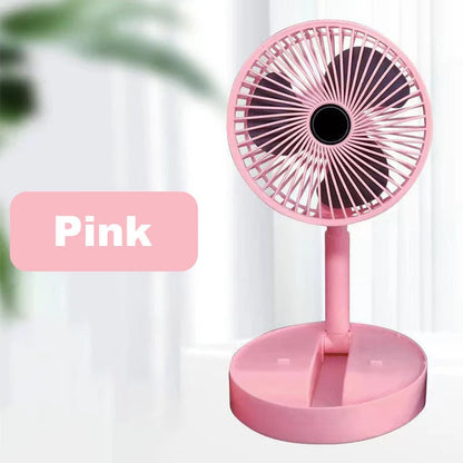 Telescopic Folding Fan USB Rechargeable