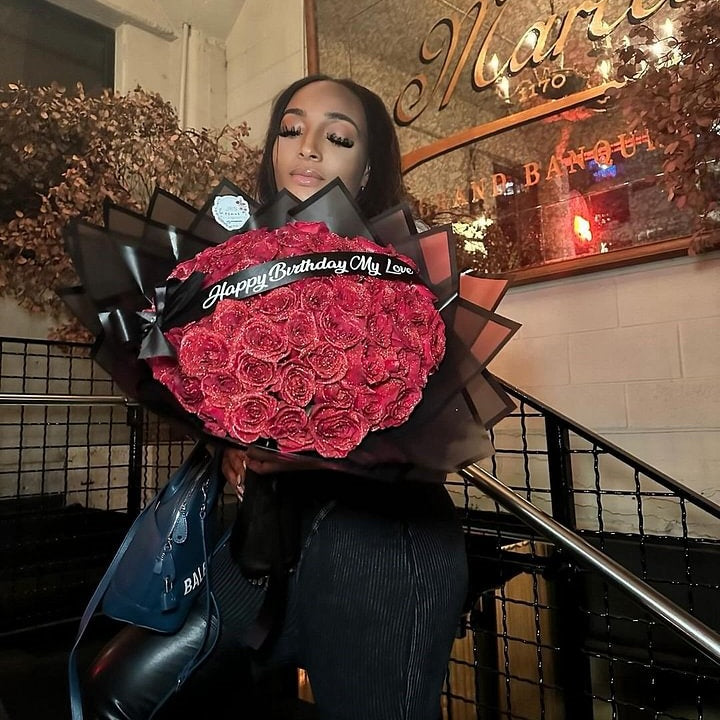 Starlight Rose Glitter Bouquet