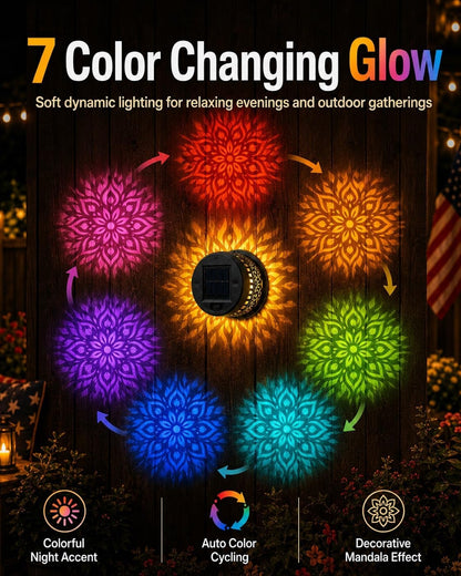Solar Mandala Wall Light