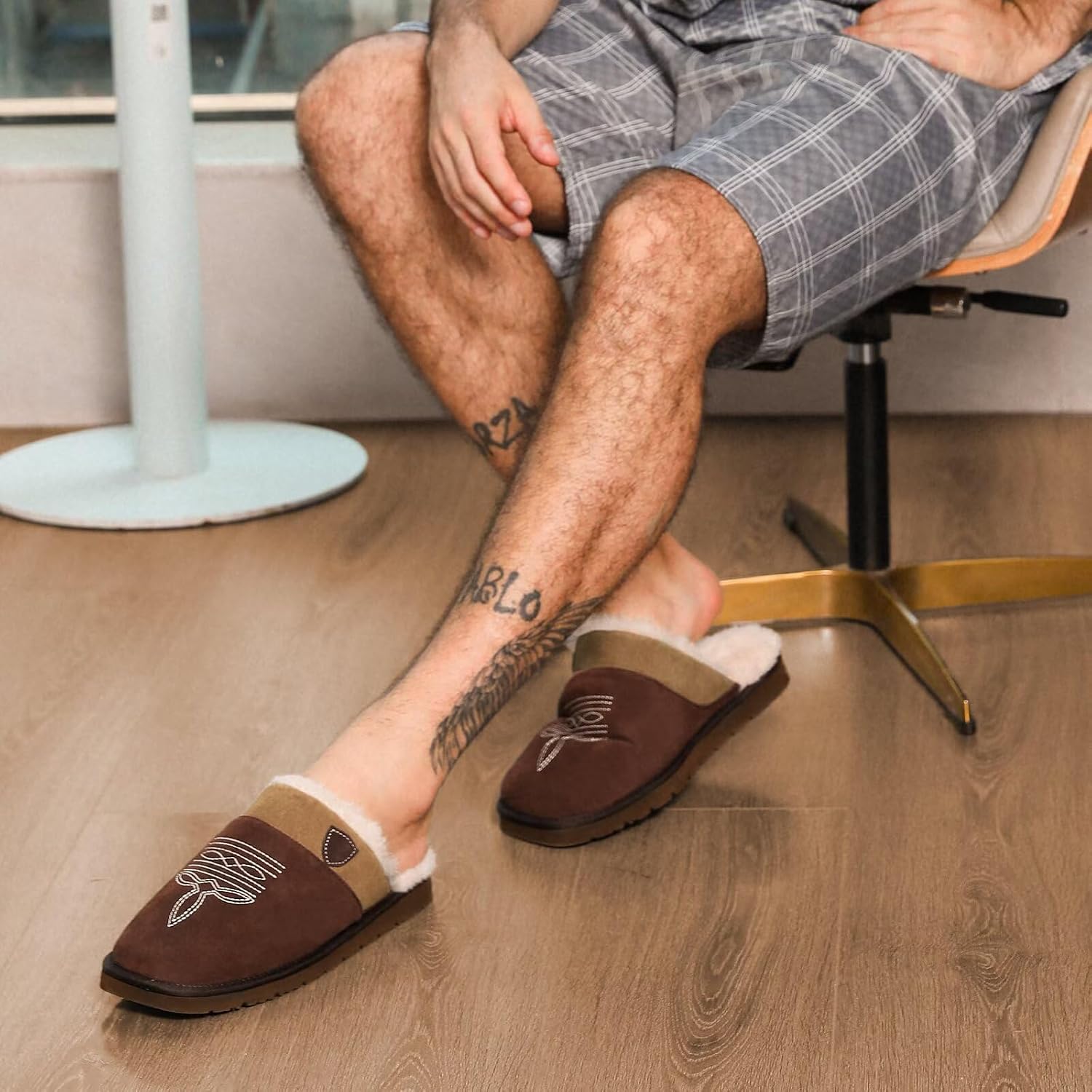 Indoor Outdoor Cowboy Slippers