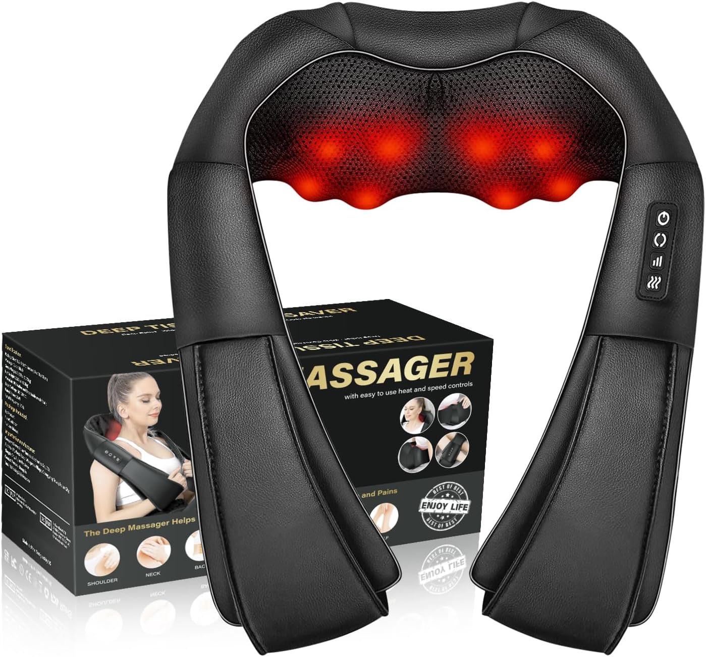 Heated Neck Massager for Tension Relief