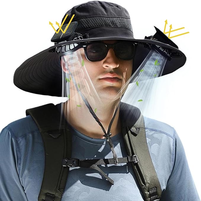 Solar Fan Hat - Unisex Cooling