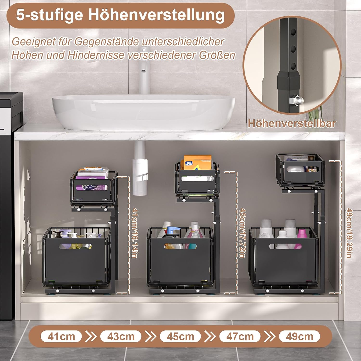 FlexiTier Sink Organizer