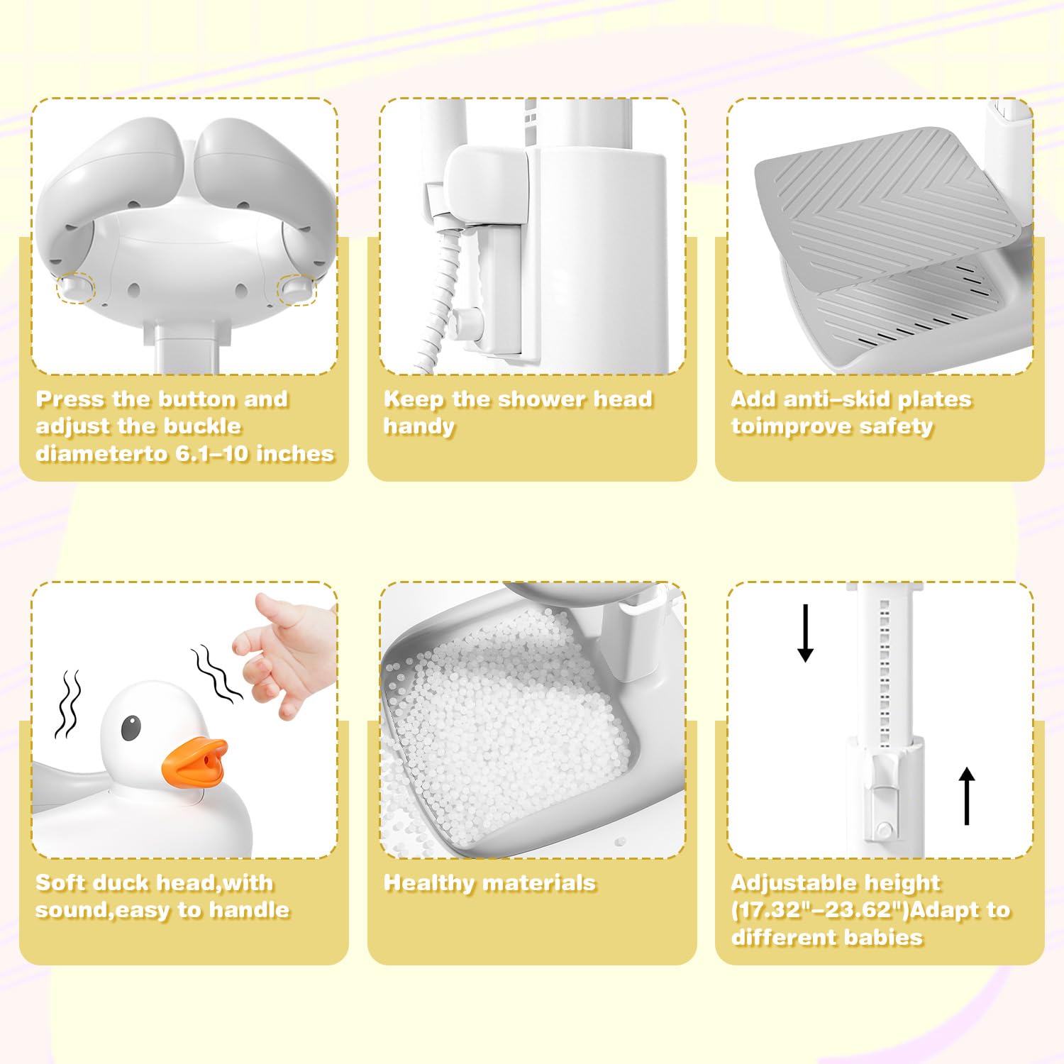 JoyfulSplash Toddler Bath Stand