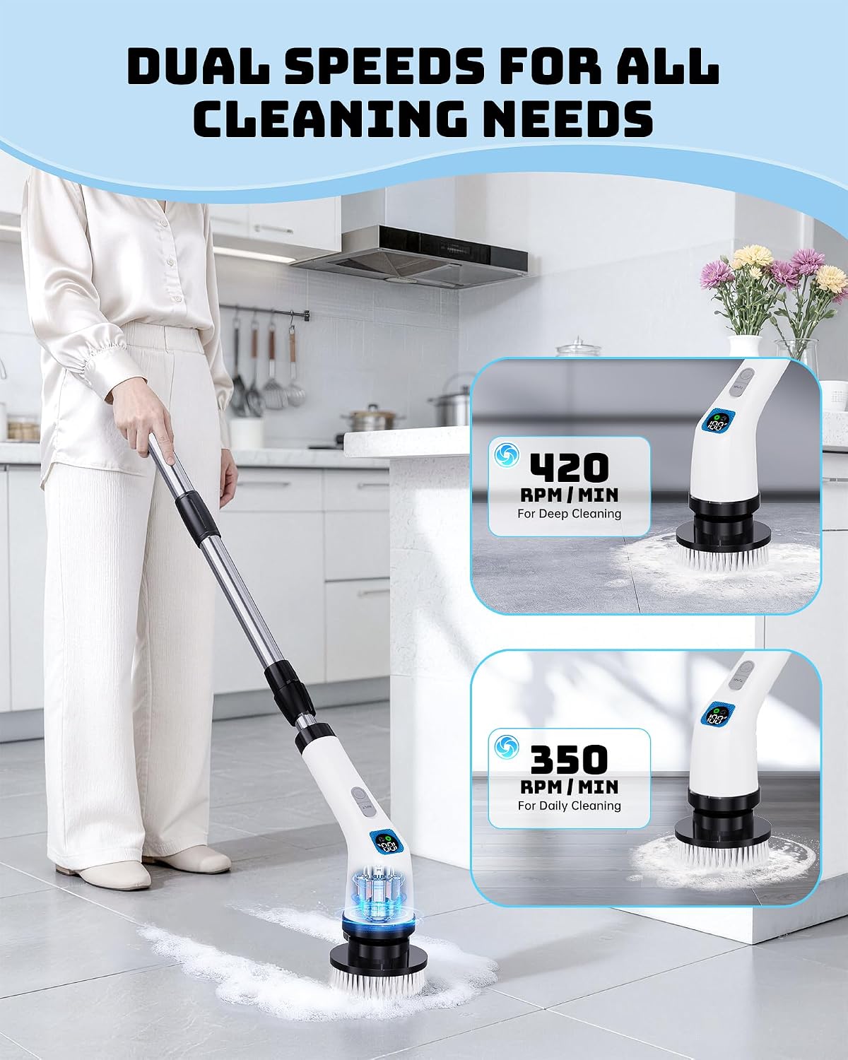 Electric Spin Scrubber 7 Brush Heads