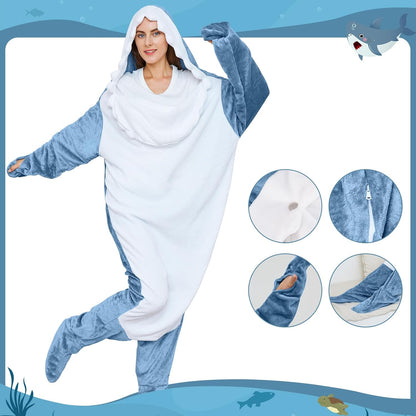 SharkSnug Blanket Onesie Hoodie