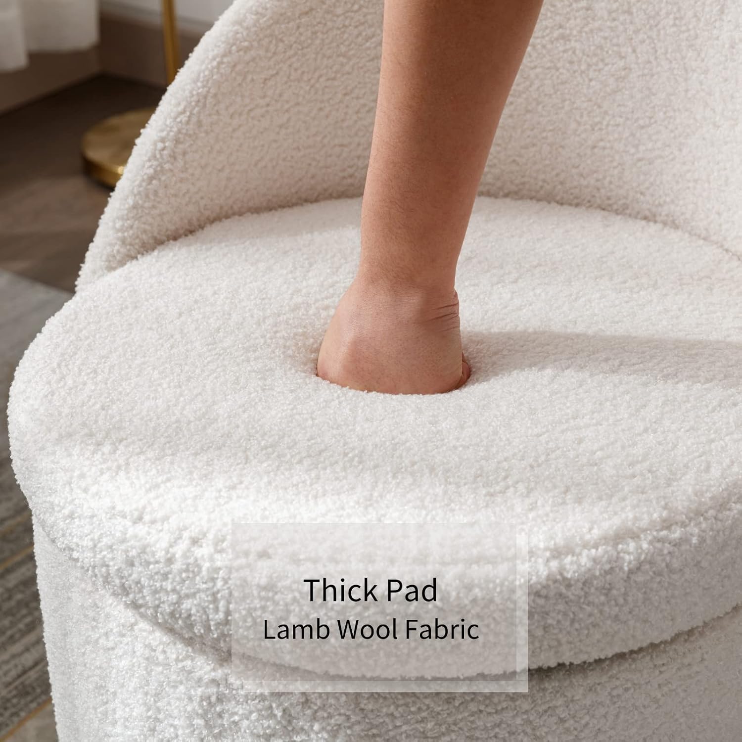 CozyStor Vanity Ottoman