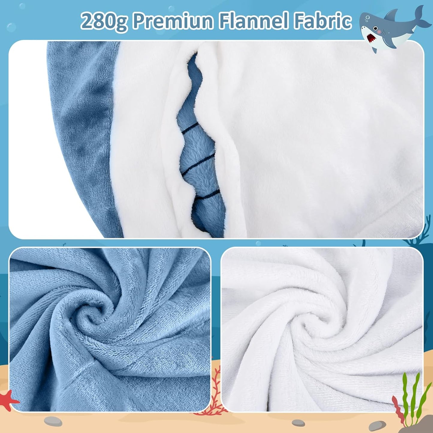 SharkSnug Blanket Onesie Hoodie