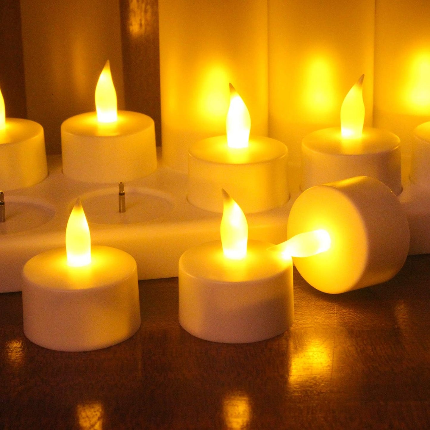 HomeGlow Rechargeable Tealight Candles
