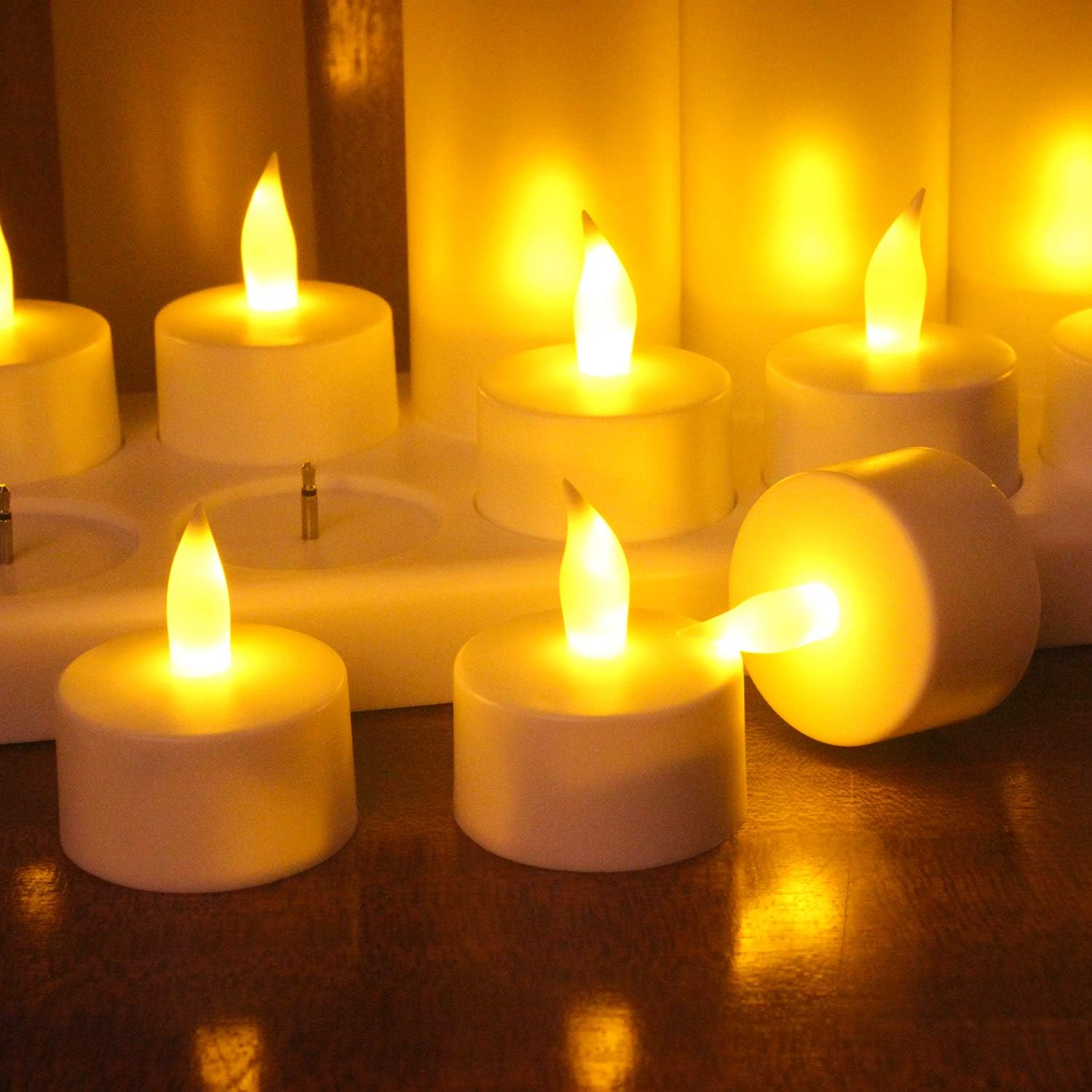 HomeGlow Rechargeable Tealight Candles
