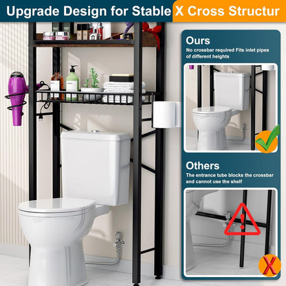 OverToilet Organizer 4-Tier