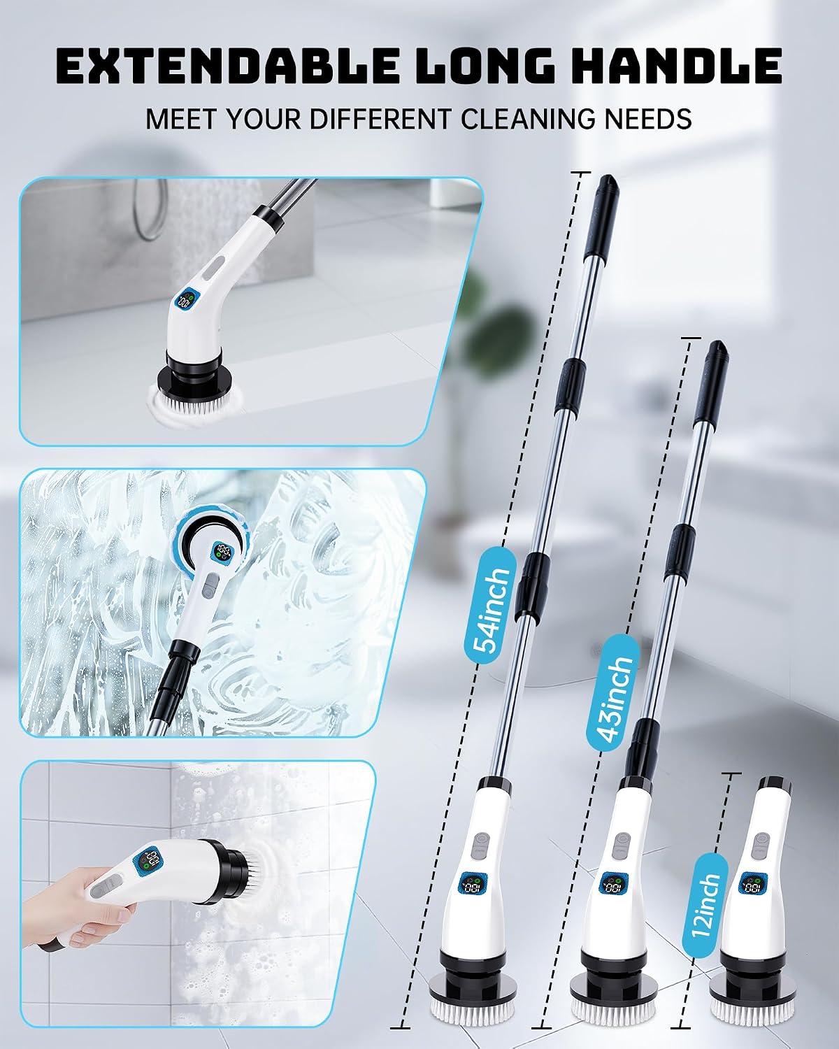 Electric Spin Scrubber 7 Brush Heads