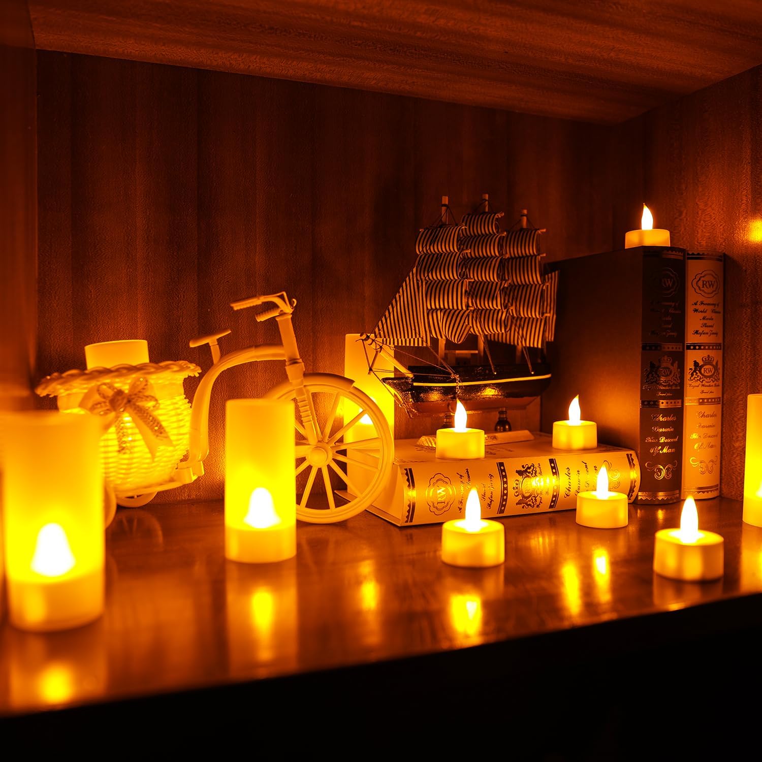 HomeGlow Rechargeable Tealight Candles