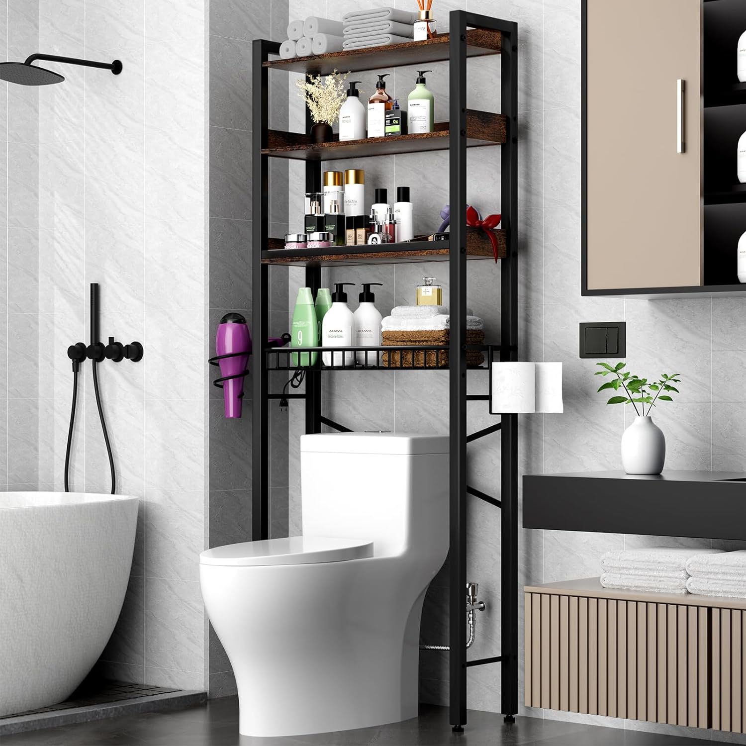 OverToilet Organizer 4-Tier