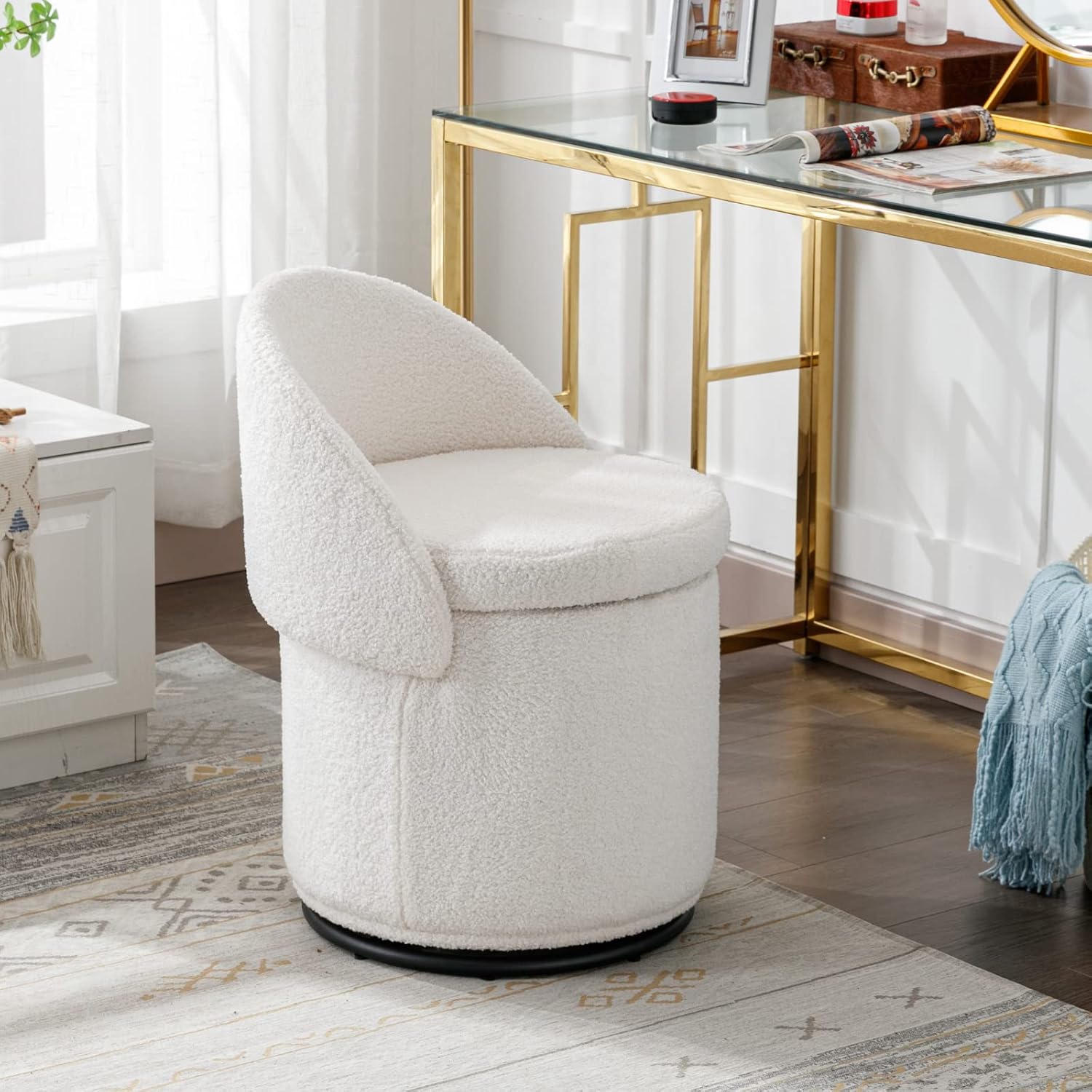CozyStor Vanity Ottoman