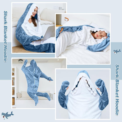 SharkSnug Blanket Onesie Hoodie