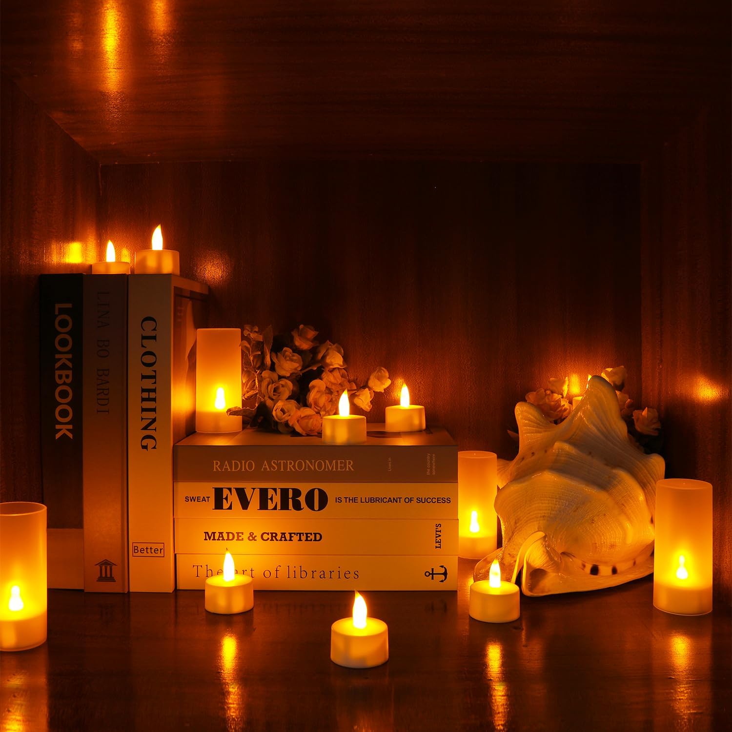 HomeGlow Rechargeable Tealight Candles