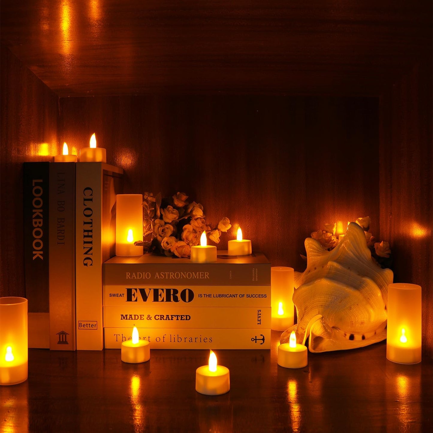 HomeGlow Rechargeable Tealight Candles