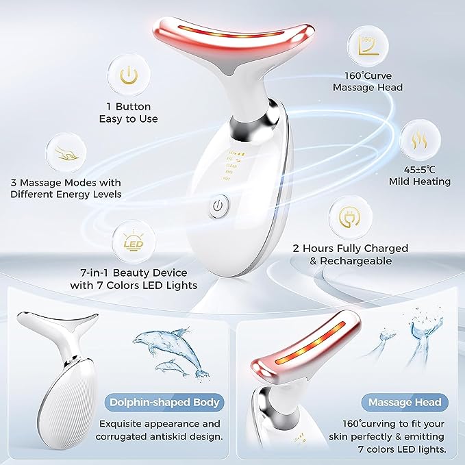 7-Color V Face Massager