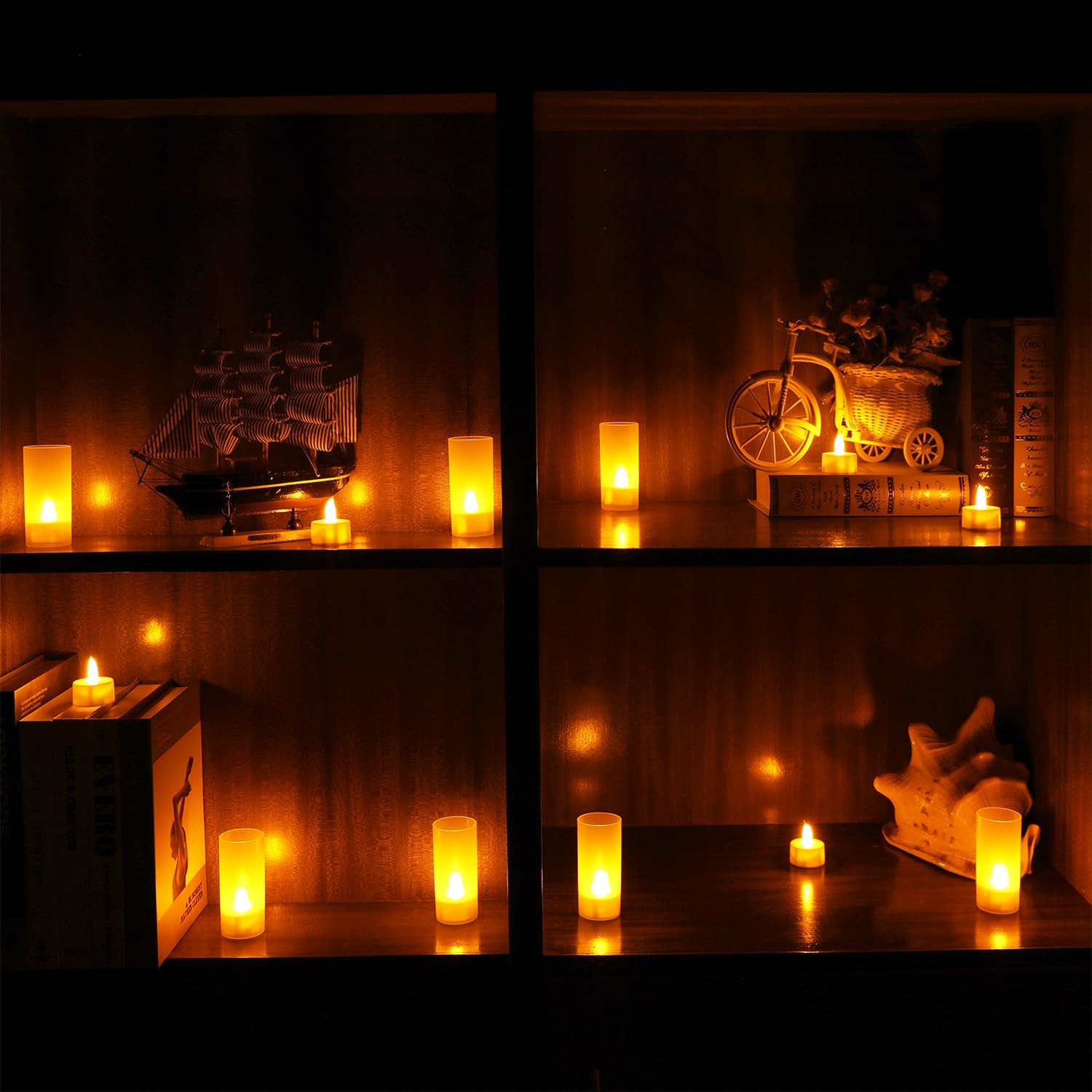 HomeGlow Rechargeable Tealight Candles