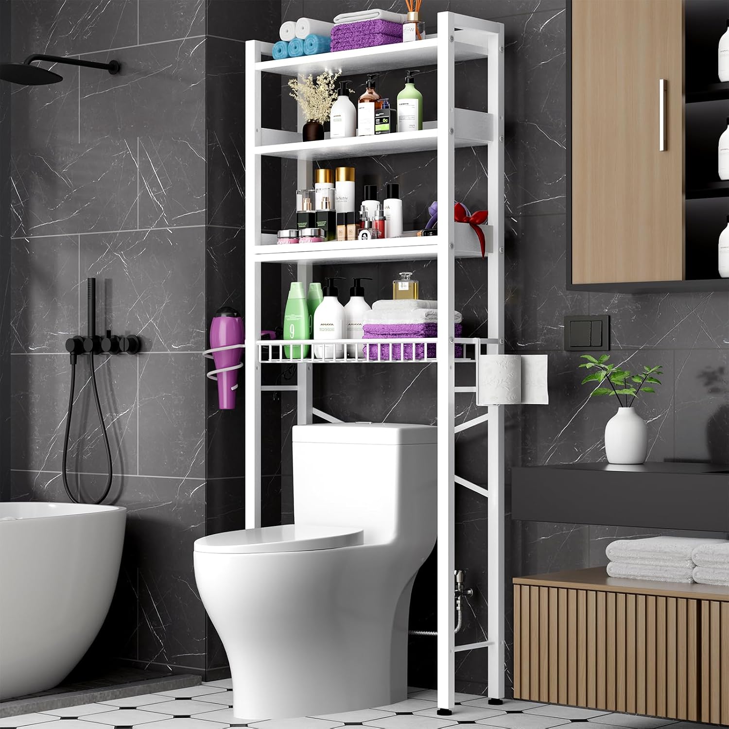 OverToilet Organizer 4-Tier