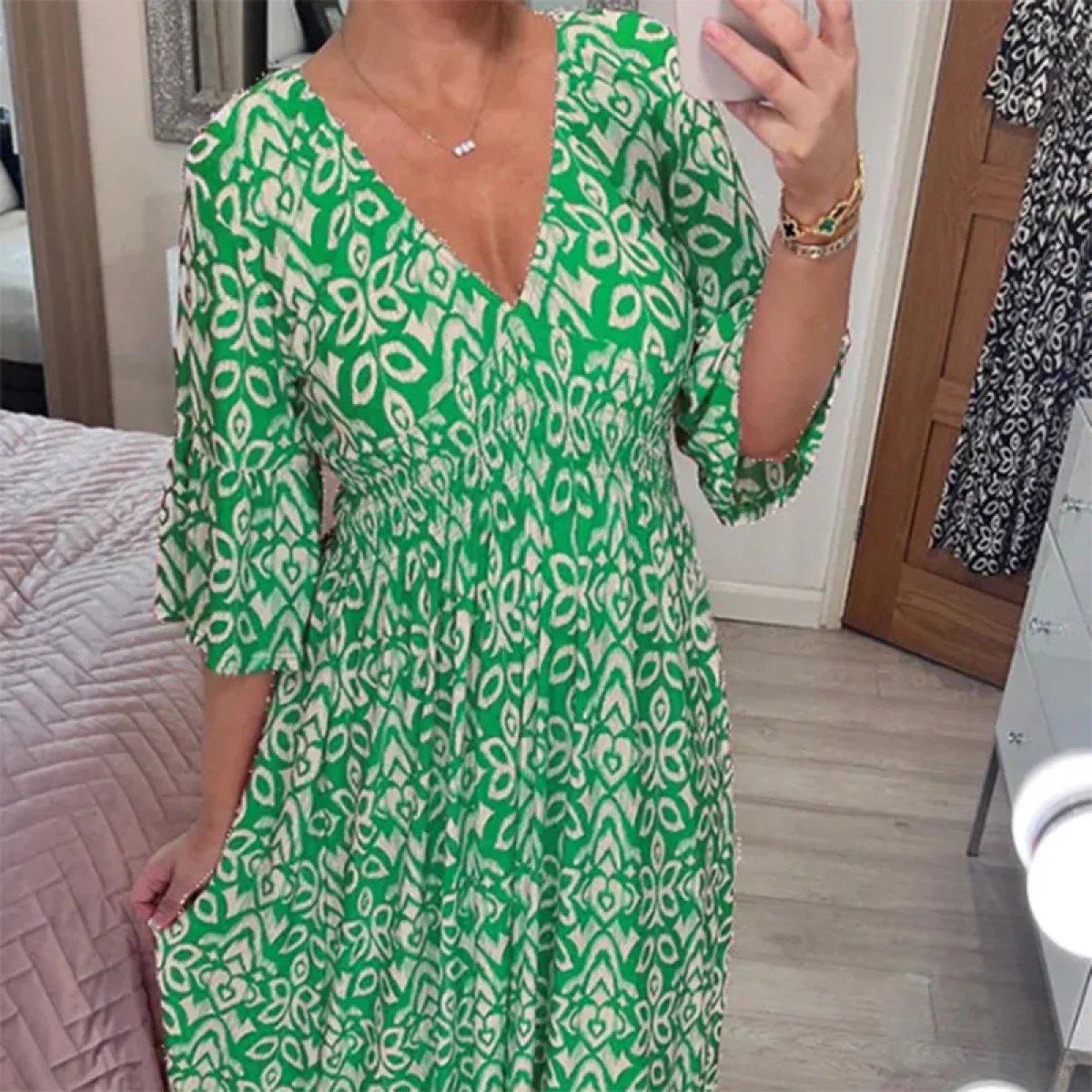 Elegant Vintage Floral Dress