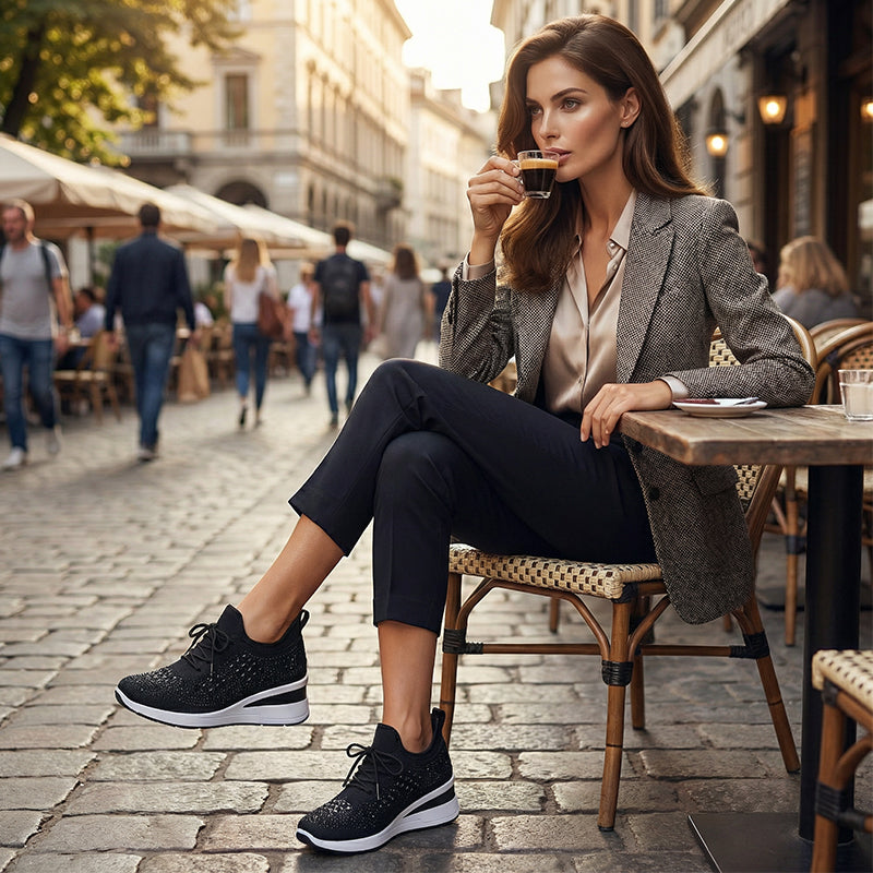 Stylish Breathable Strass Sneakers