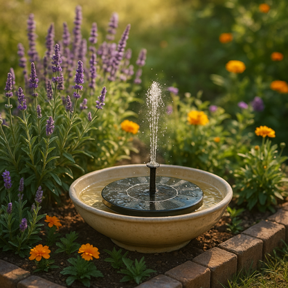 SunFlow Solar Garden Fountain