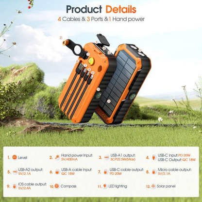 Solar Power Bank 20000mAh