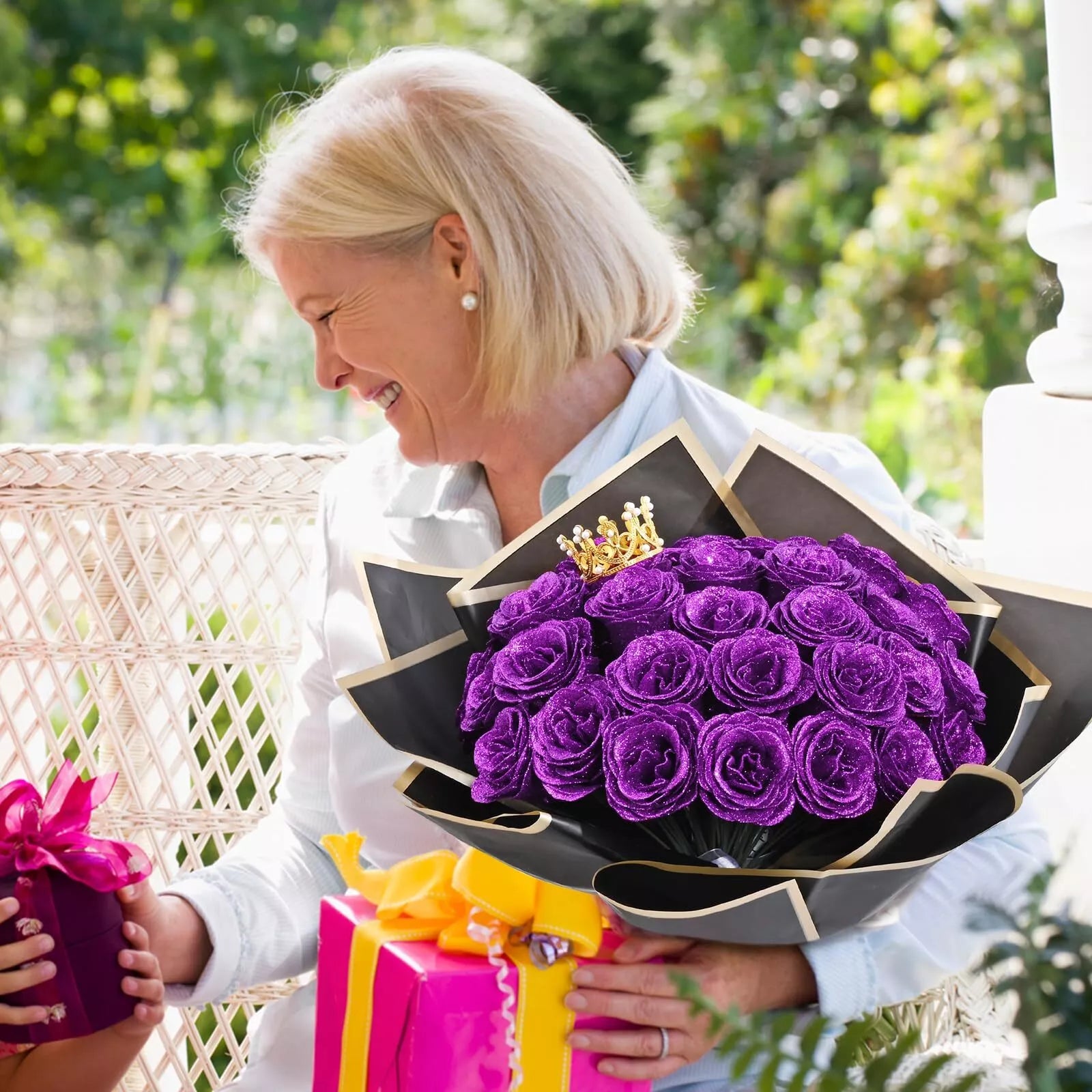 Starlight Rose Glitter Bouquet