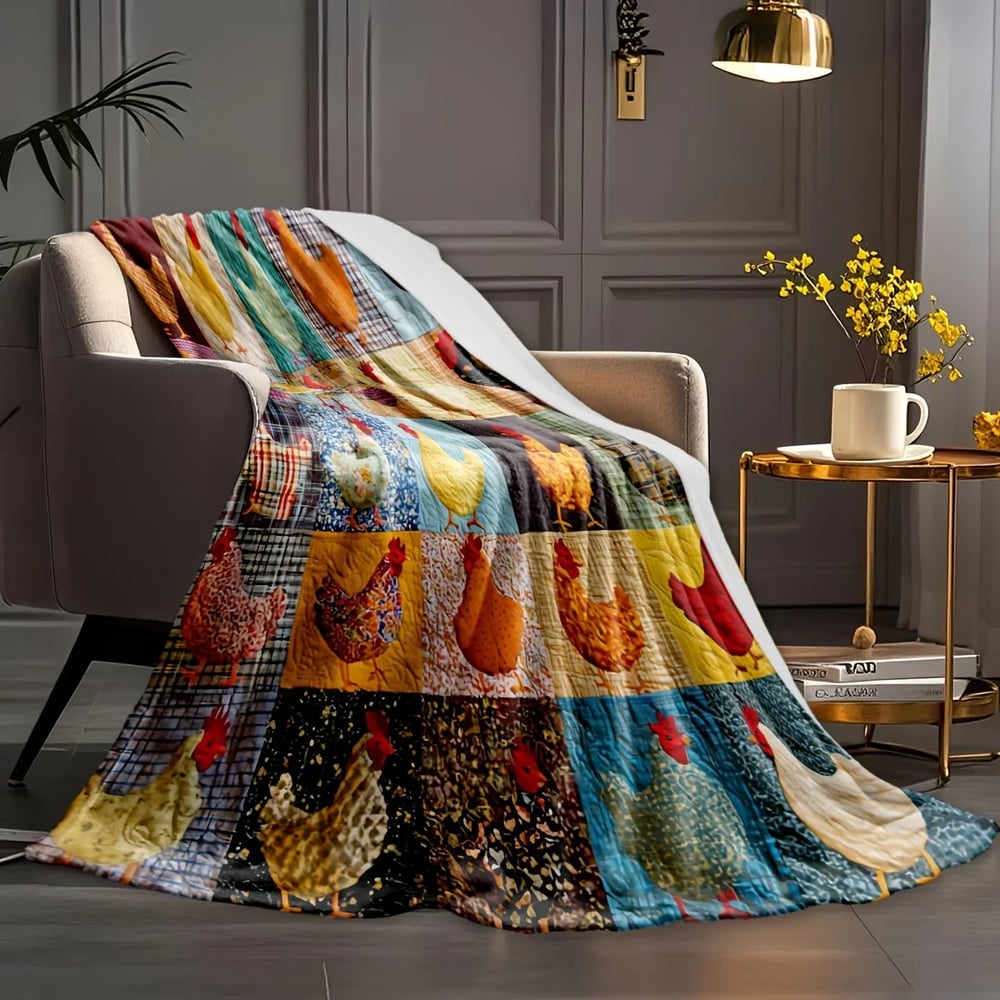 CozyCluck Patchwork Blanket