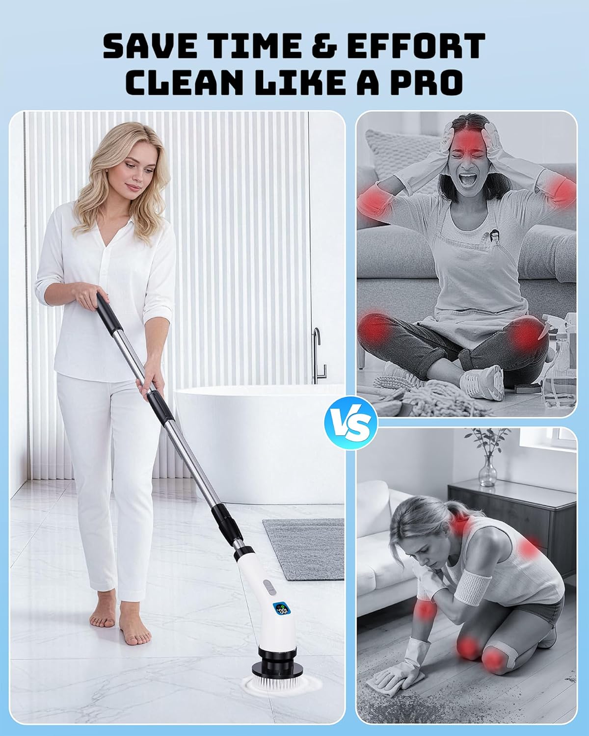 Electric Spin Scrubber 7 Brush Heads