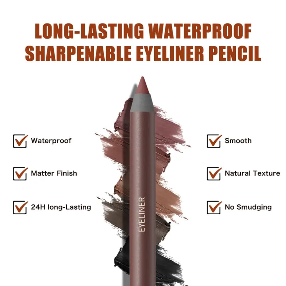 VelvetEdge Waterproof Eyeliner Pencil | 2 for 1!🔥