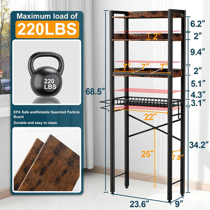 OverToilet Organizer 4-Tier